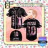 Messi 10 Inter Miami Signature Pink And Black Jerseys