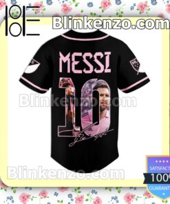 Messi 10 Inter Miami Signature Pink And Black Jerseys a