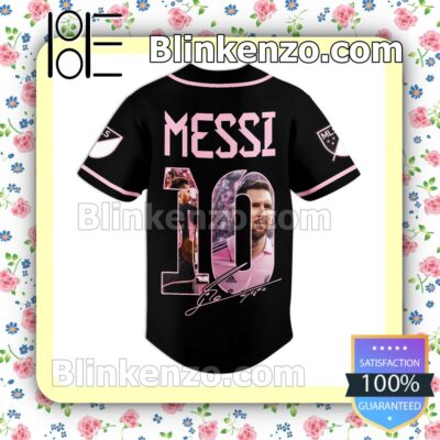 Messi 10 Inter Miami Signature Pink And Black Jerseys a