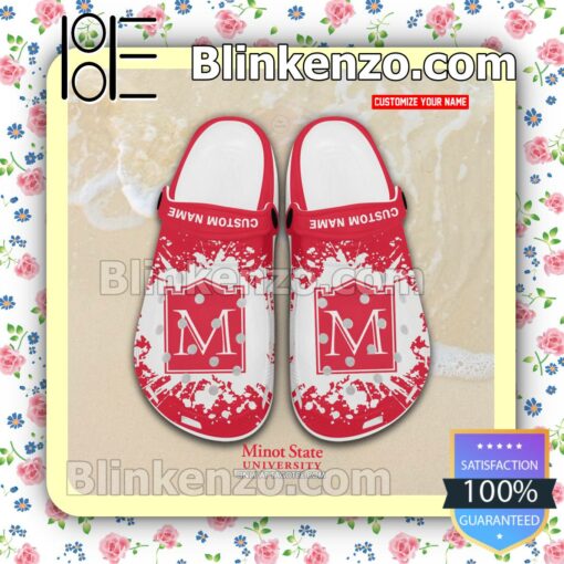 Minot State University Logo Crocs Classic Shoes a