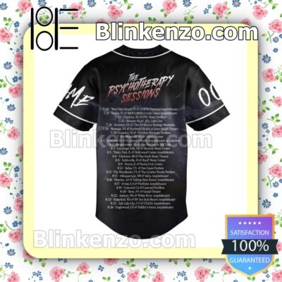 Mudvayne The Psychotherapy Sessions Tour Dates Personalized Fan Baseball Jersey Shirt b