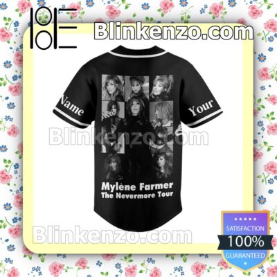 Mylene Farmer The Nevermore Tour Custom Jerseys b
