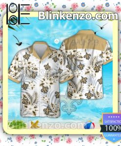 New Orleans Saints Logo Aloha Tropical Shirt, Shorts