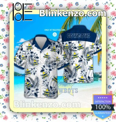 North Queensland Cowboys Logo Aloha Tropical Shirt, Shorts