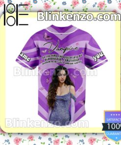 Olivia Rodrigo Vampire Purple Heart Custom Jerseys b