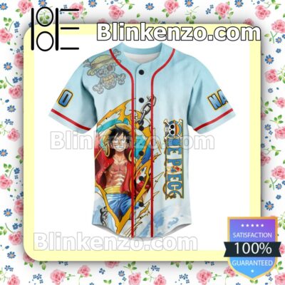One Piece I'm Gonna Be King Of The Pirates Personalized Fan Baseball Jersey Shirt b
