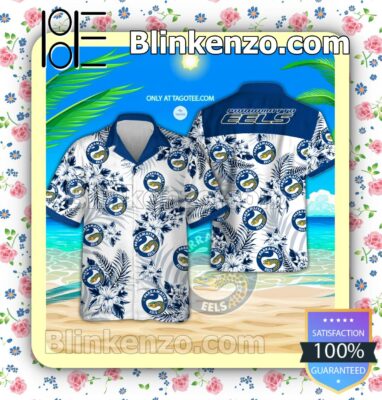 Parramatta Eels Logo Aloha Tropical Shirt, Shorts