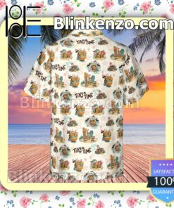 Patrick Squidward Spongebob Squarepants Tiki Time Fan Short Sleeve Shirt c