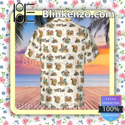 Patrick Squidward Spongebob Squarepants Tiki Time Fan Short Sleeve Shirt c