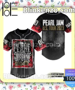 Pearl Jam Us Tour 2023 Personalized Baseball Jersey