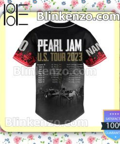 Pearl Jam Us Tour 2023 Personalized Baseball Jersey b