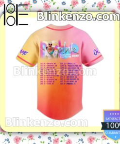 Pink Summer Carnival 2023 Tour Dates Personalized Fan Baseball Jersey Shirt b
