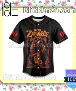 Rob Zombie Tour Dates Signature Personalized Fan Baseball Jersey Shirt b