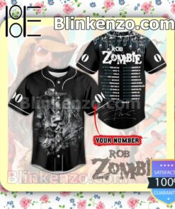 Rob Zombie Tour Personalized Fan Baseball Jersey Shirt
