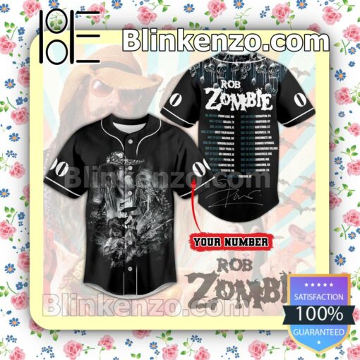 Rob Zombie Tour Personalized Fan Baseball Jersey Shirt