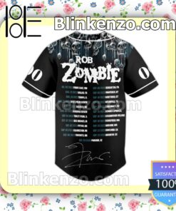 Rob Zombie Tour Personalized Fan Baseball Jersey Shirt b
