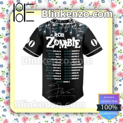 Rob Zombie Tour Personalized Fan Baseball Jersey Shirt b