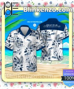 Seattle Seahawks Logo Aloha Tropical Shirt, Shorts