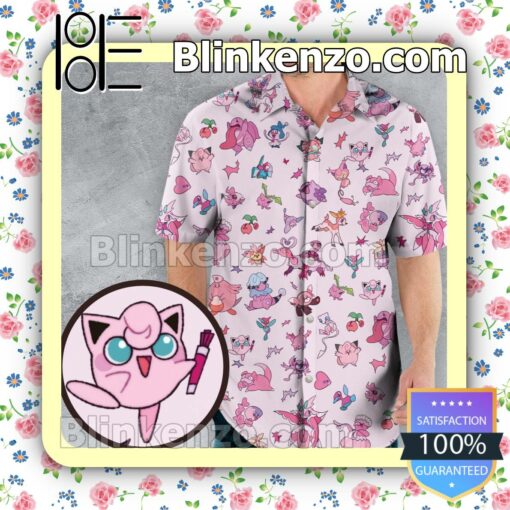 Team Pink Pokemon Fan Short Sleeve Shirt a