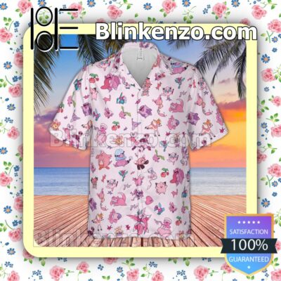 Team Pink Pokemon Fan Short Sleeve Shirt b