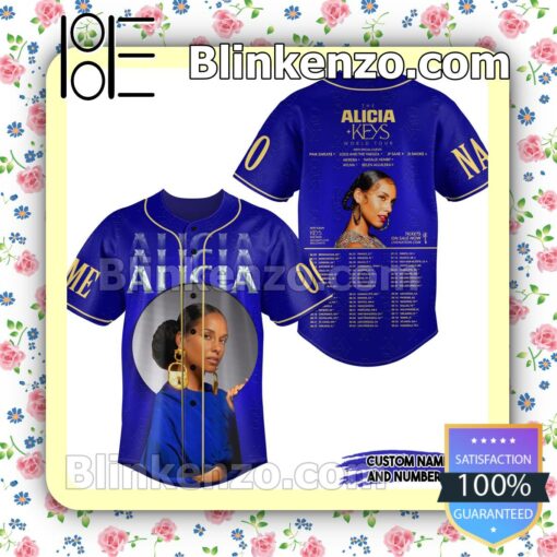 The Alicia Keys World Tour Personalized Jerseys