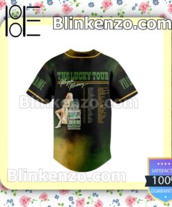 The Lucky Tour Megan Moroney Personalized Fan Baseball Jersey Shirt a