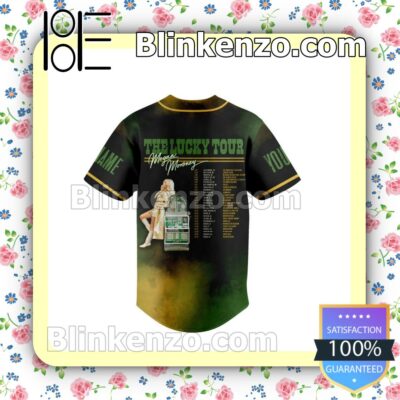 The Lucky Tour Megan Moroney Personalized Fan Baseball Jersey Shirt a