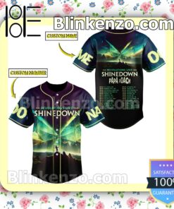 The Revolutions Live Tour Shinedown Personalized Fan Baseball Jersey Shirt