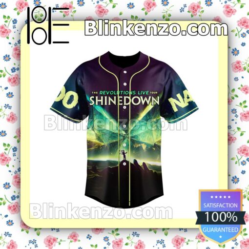 The Revolutions Live Tour Shinedown Personalized Fan Baseball Jersey Shirt a