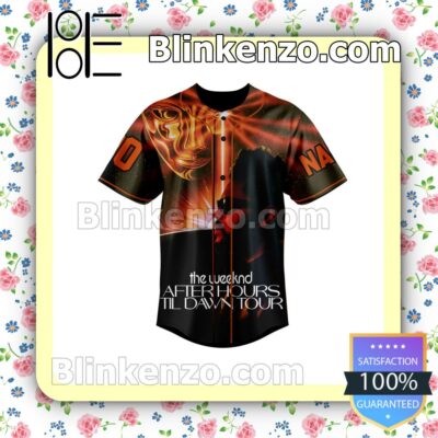The Weeknd After Hours Til Dawn Global Stadium Tour Personalized Baseball Jersey a