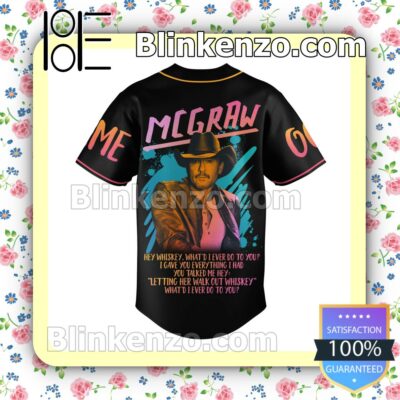 Tim Mcgraw Live Like You Were Dying And Standing Room Only 2023 Personalized Fan Baseball Jersey Shirt b