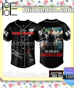 Tom Cruise Mission Impossible 7 The Man On A Mission Is Back Custom Jerseys
