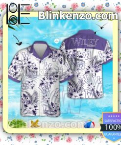 Wiley College Logo Beach Short Sleeve Shirt