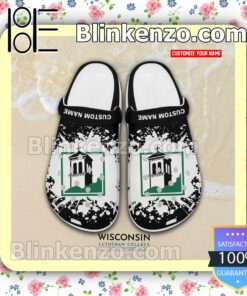 Wisconsin Lutheran College Logo Crocs Classic Shoes a