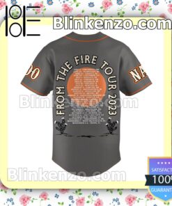 Zac Brown Band From The Fire Tour 2023 Personalized Baseball Jersey b