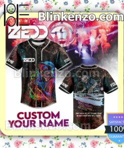 Zedd Skull Disco Night Live Dj Music Dance Never End Personalized Fan Baseball Jersey Shirt