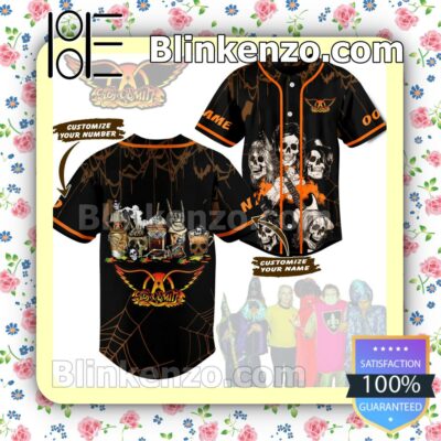 Aerosmith Rock Band Skull Custom Jerseys