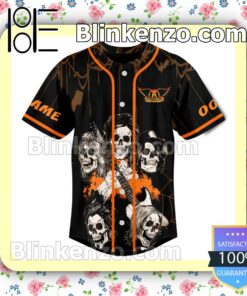 Aerosmith Rock Band Skull Custom Jerseys a