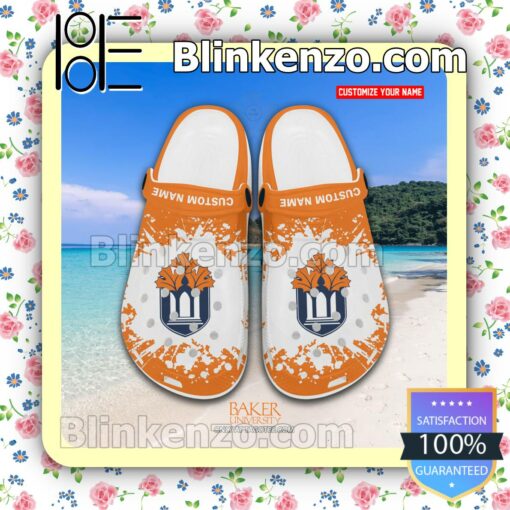 Baker University Logo Crocs Clogs a