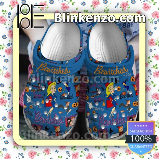Bewitched Sitcom Pattern Crocs Clogs