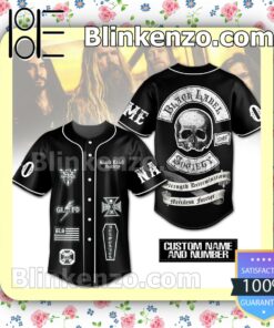 Black Label Society Strength Determination Merciless Forever Personalized Baseball Jersey