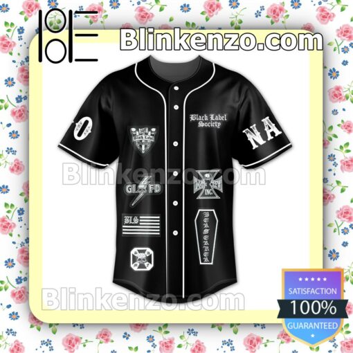 Black Label Society Strength Determination Merciless Forever Personalized Baseball Jersey a