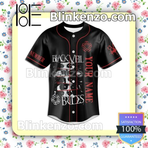 Black Veil Brides Keep Calm And Set The World On Fire Personalized Baseball Jersey b