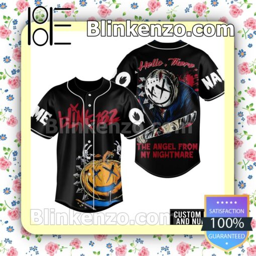 Blink-192 Jason Voorhees Hello There The Angel From My Nightmare Personalized Baseball Jersey