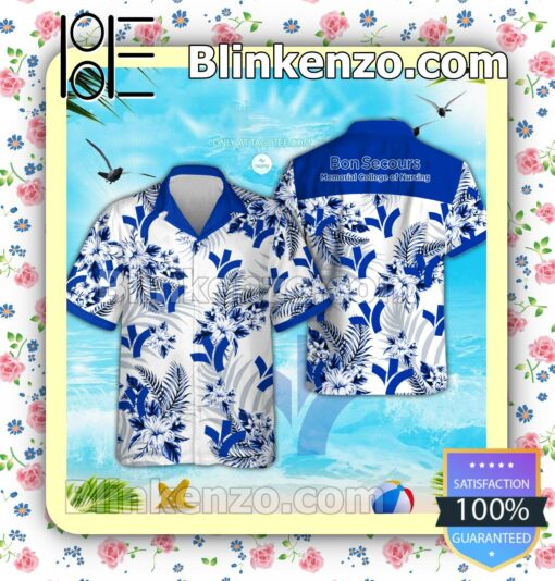 Bon Secours Memorial College of Nursing Men's Short Sleeve Aloha Shirts