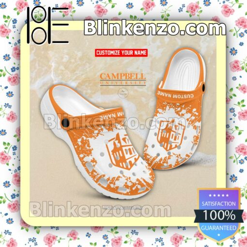 Campbell University Logo Crocs Clogs