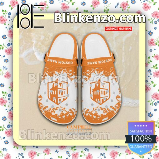 Campbell University Logo Crocs Clogs a