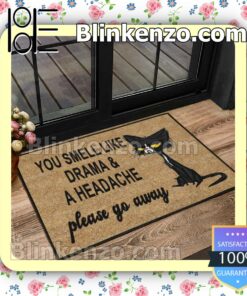 Discount Cat You Smell Like Drama And A Headache Please Go Away Doormat