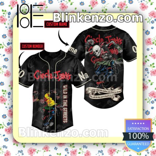 Circle Jerks Wild In The Streets Personalized Baseball Jersey