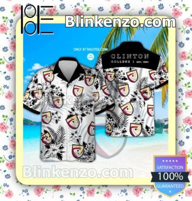 Clinton College Men's Short Sleeve Aloha Shirts